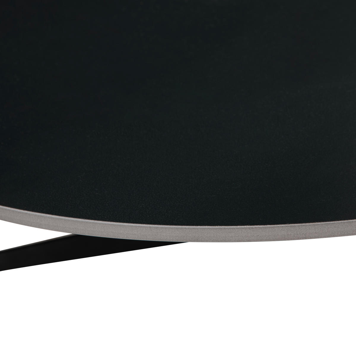 COUCHTISCH 120/40/80 cm oval Schwarz  - Schwarz, Design, Keramik/Metall (120/40/80cm) - Livetastic