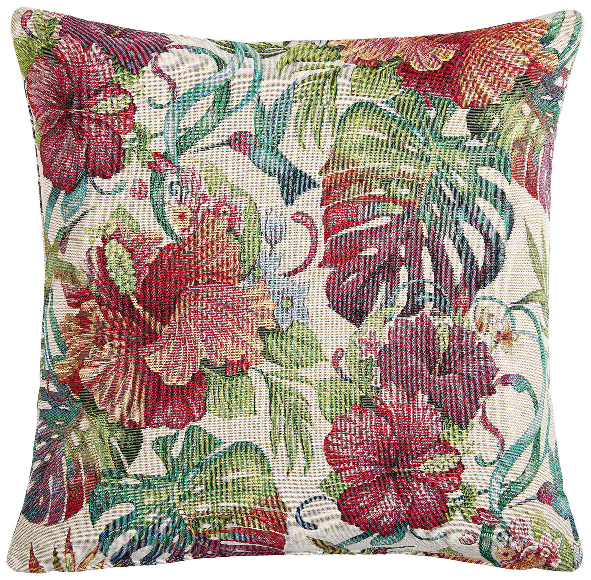 KISSENHÜLLE BLÜTEN 45/45 cm  - Multicolor, KONVENTIONELL, Textil (45/45cm) - Esposa