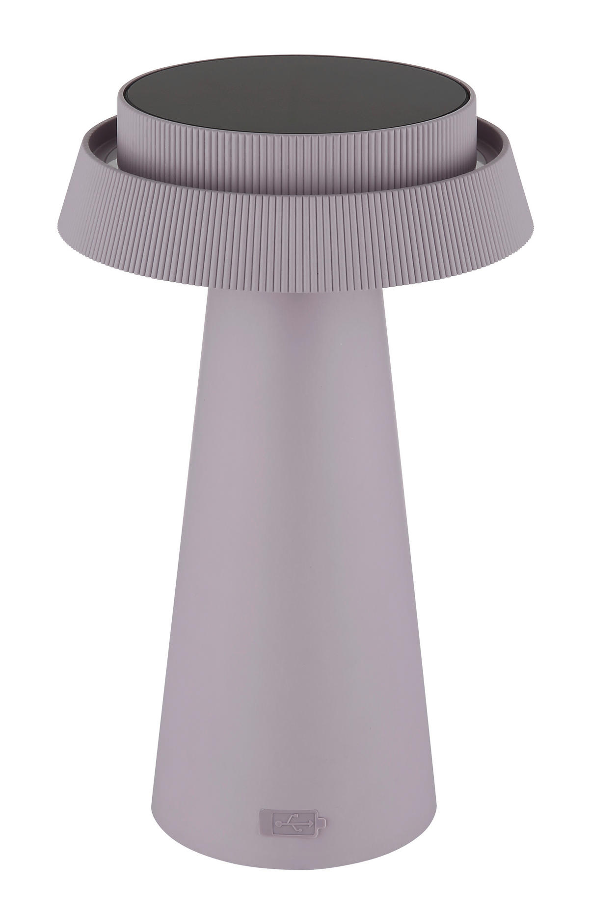 SOLARLEUCHTE SOLAR 14/23 cm   - Pink/Schwarz, Design, Kunststoff (14/23cm) - Globo