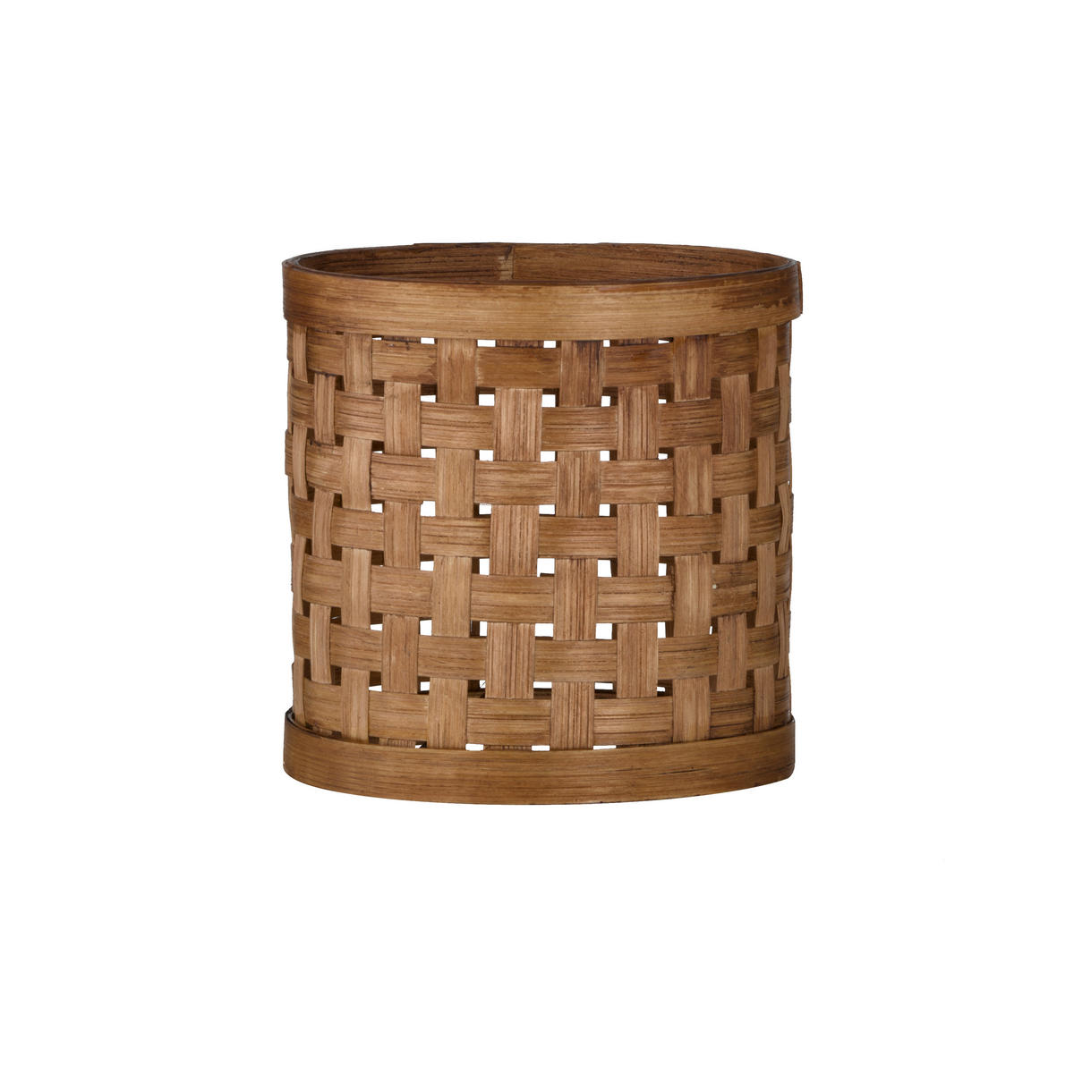 LEUCHTENSCHIRM Modular M 18/18 cm   - Braun/Naturfarben, Basics, Holz (18/18cm) - Fischer & Honsel