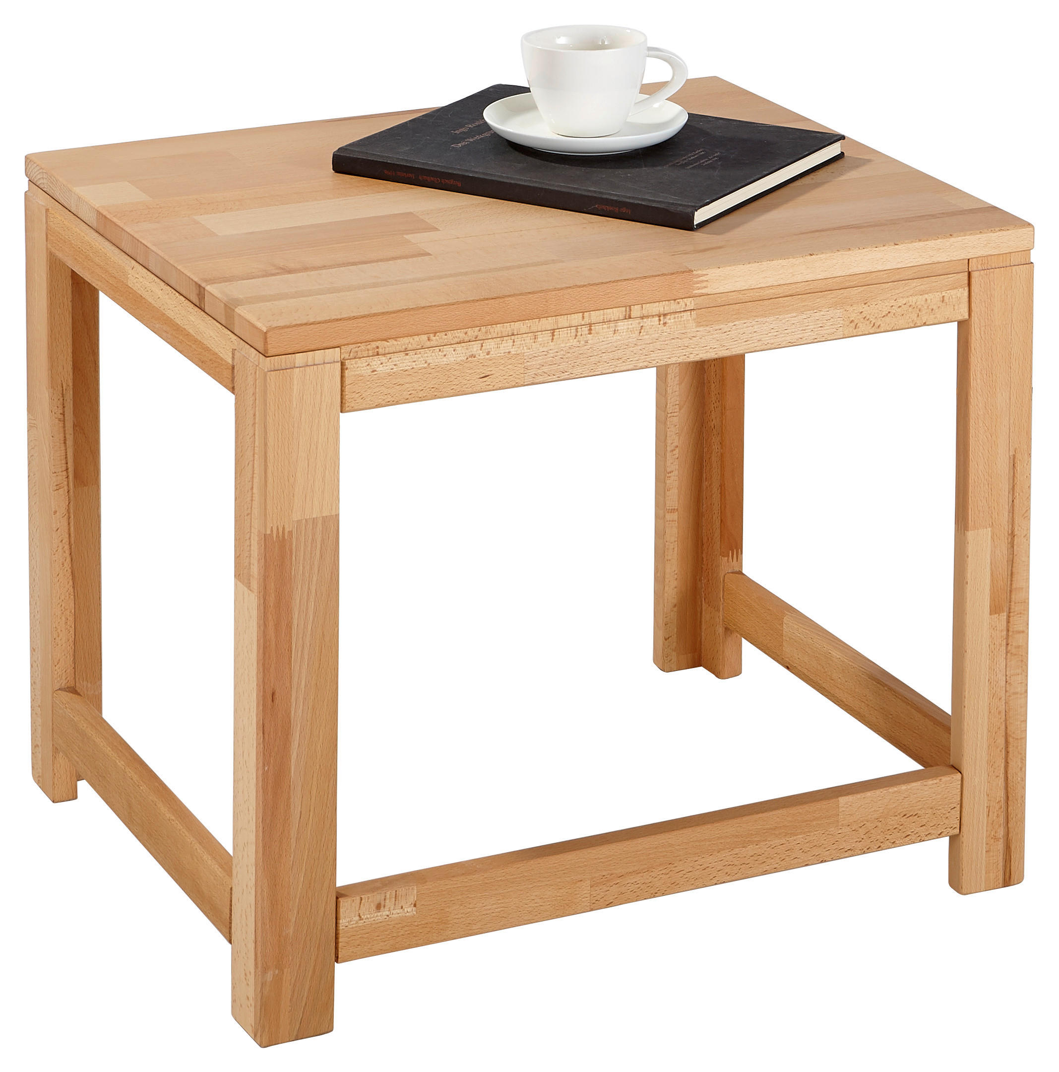 BEISTELLTISCH 55/45/45 cm Buche vollmassiv Buchefarben rechteckig  - Buchefarben, KONVENTIONELL, Holz (55/45/45cm) - Linea Natura