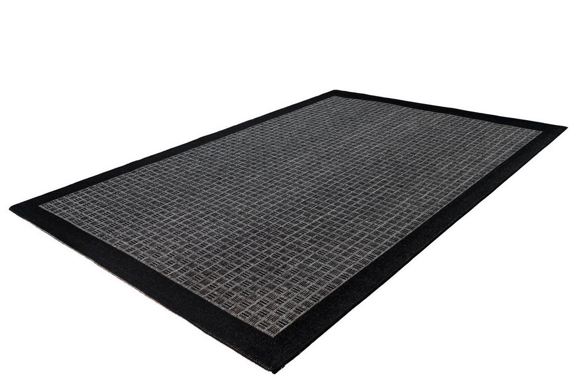 FLACHWEBETEPPICH 160/230 cm Indonesia - Banjar Silber Grau  - Grau, KONVENTIONELL, Textil (160/230cm)