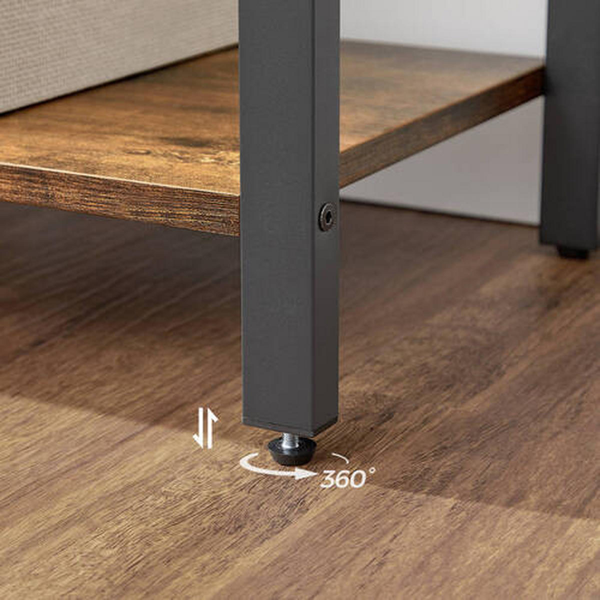BÜCHERWAND  66/120/30 cm Braun, Schwarz  - Schwarz/Braun, Basics, Holzwerkstoff/Metall (66/120/30cm) - Boxxx