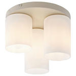 DECKENLEUCHTE  32/23 cm    - Sandfarben, Trend, Glas/Metall (32/23cm) - Novel