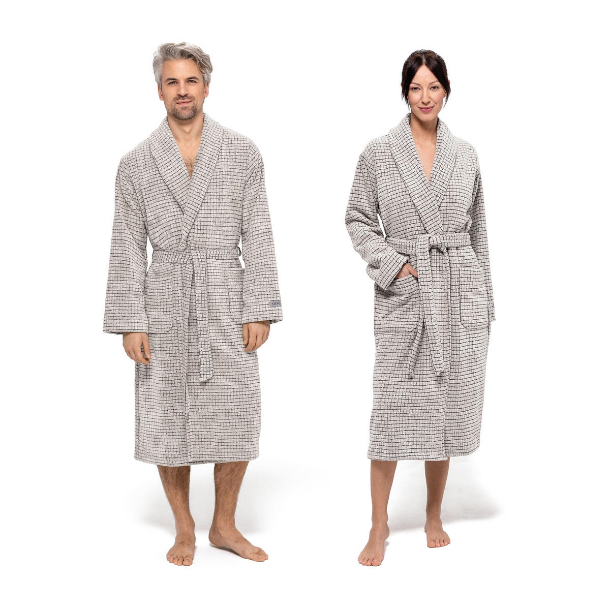 BADEMANTEL M Unisex  - Naturfarben, Basics, Textil (Mnull) - Moeve