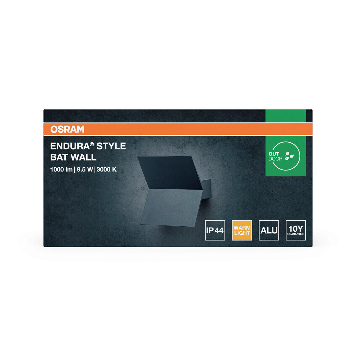 LED-AUßENLEUCHTE 17,7/16,9/8,4 cm   - Dunkelgrau, Basics, Kunststoff/Metall (17,7/16,9/8,4cm) - Osram