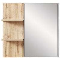 WANDSPIEGEL 80/78/17 cm    - Eichefarben, KONVENTIONELL, Glas/Holzwerkstoff (80/78/17cm) - Voleo