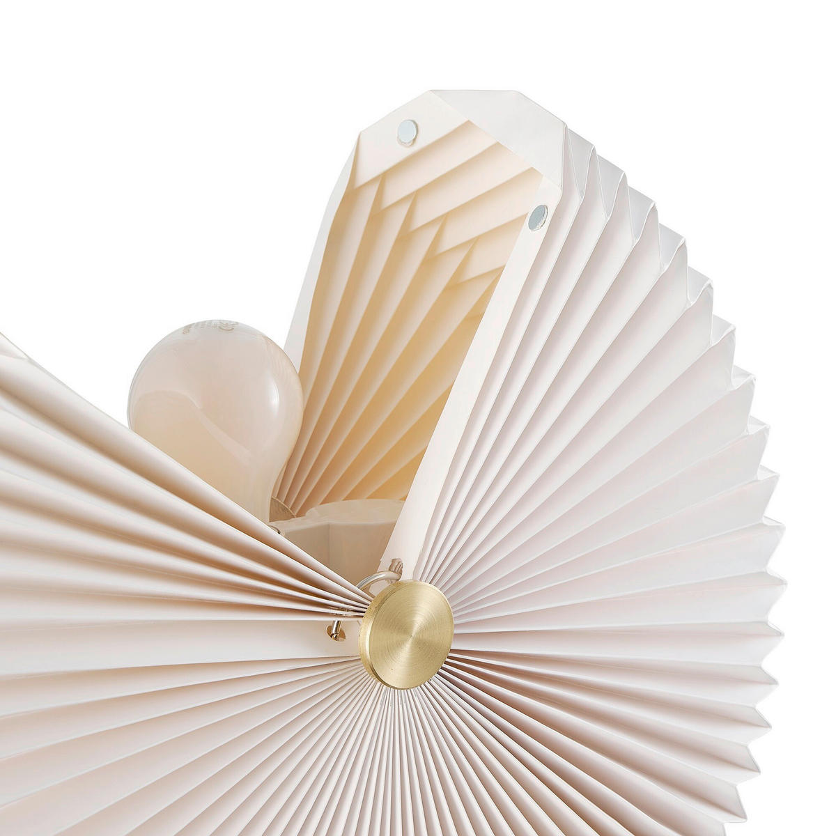 DECKENLEUCHTE 40/21 cm   - Weiß, Natur, Papier (40/21cm) - Nordlux