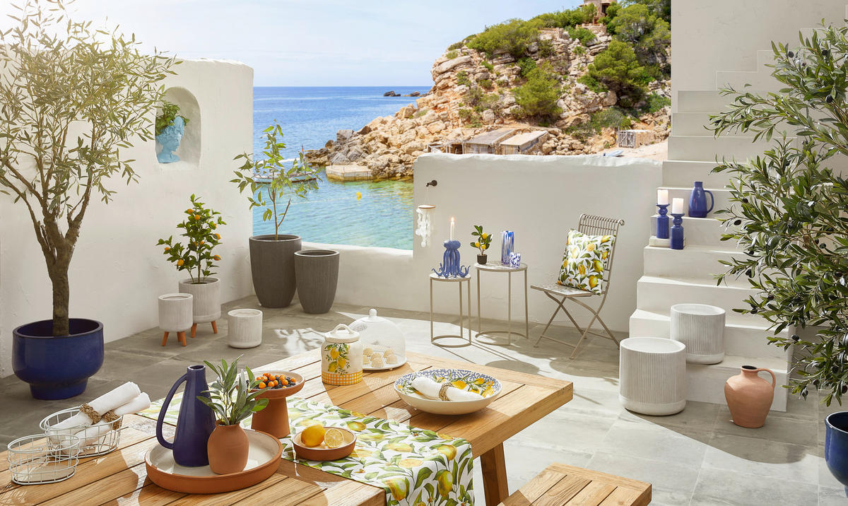 KUNSTPFLANZE 75 cm  - Gelb/Schwarz, LIFESTYLE, Papier/Kunststoff (75cm)