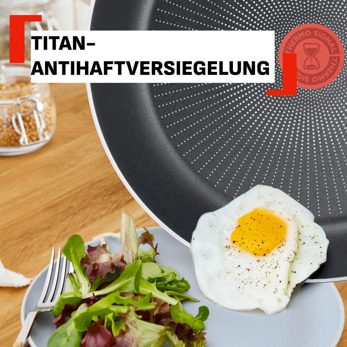 PFANNENSET TEFAL Duetto+ 3-teilig  - Edelstahlfarben/Schwarz, Basics, Metall - Tefal