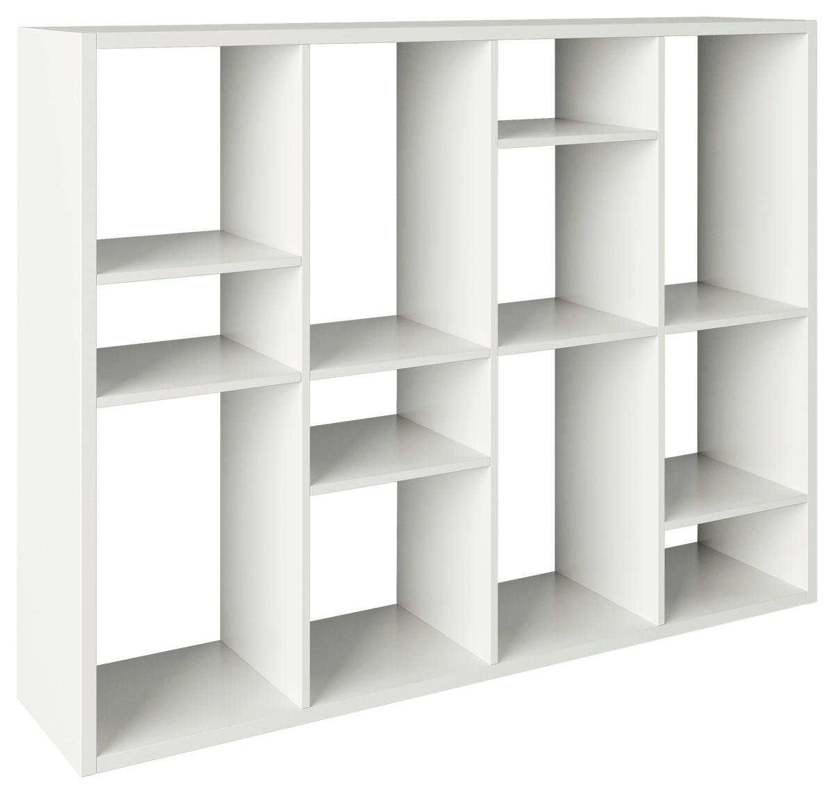REGAL 113/147/34 cm bela  - bela, Basics, leseni material (113/147/34cm) - MID.YOU