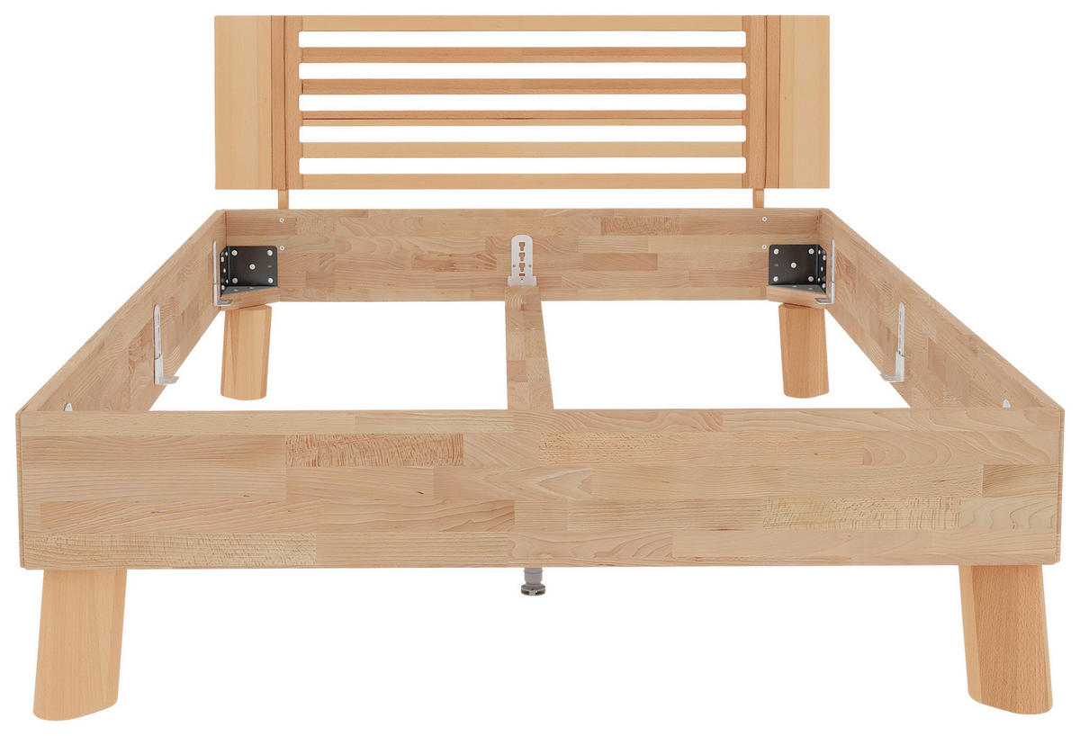 BETT - Naturfarben/Kernbuche, MODERN, Holz (140/200cm) - MID.YOU