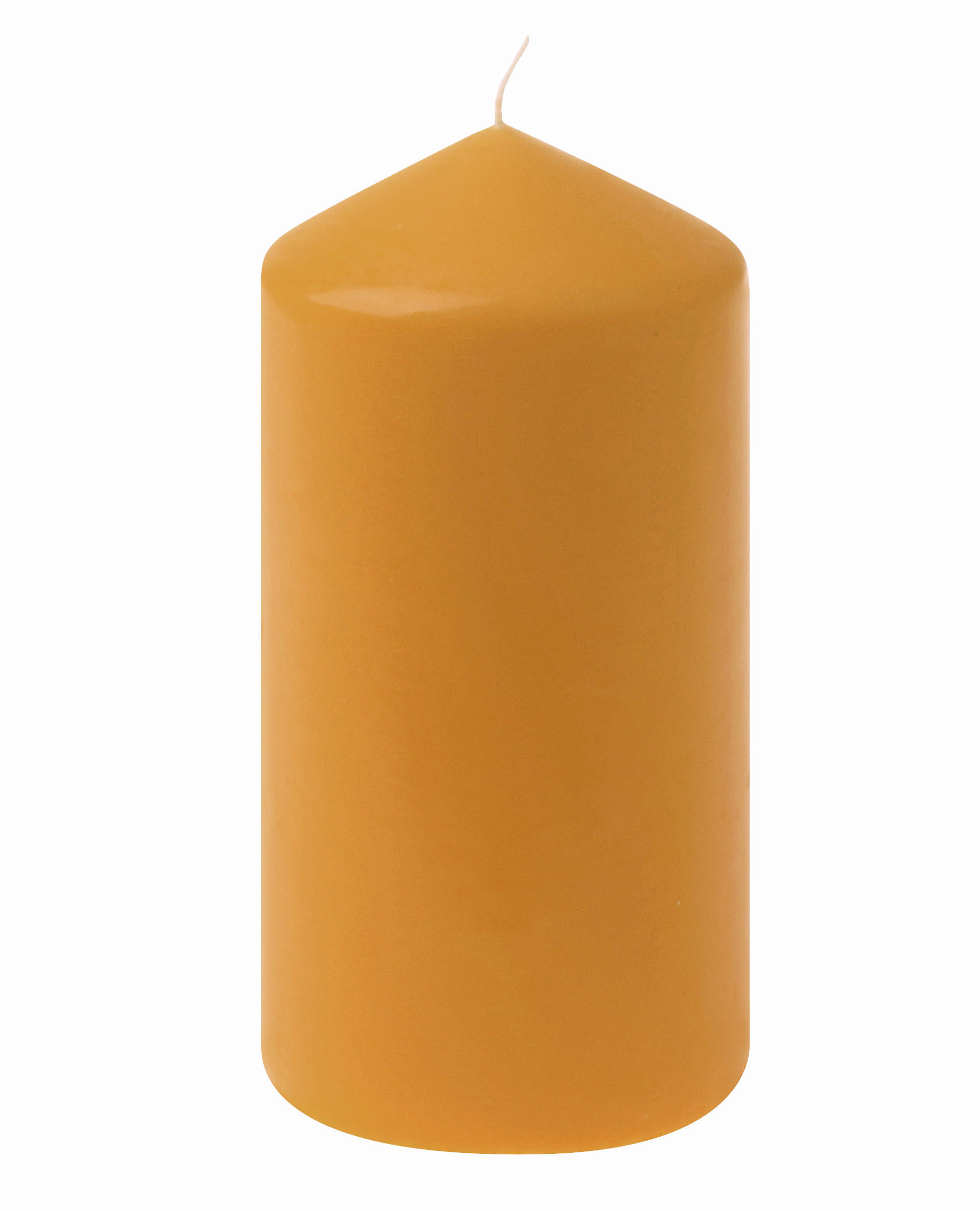 STUMPENKERZE  - Honig, Basics, Paraffin (7,7/15,0cm) - Steinhart
