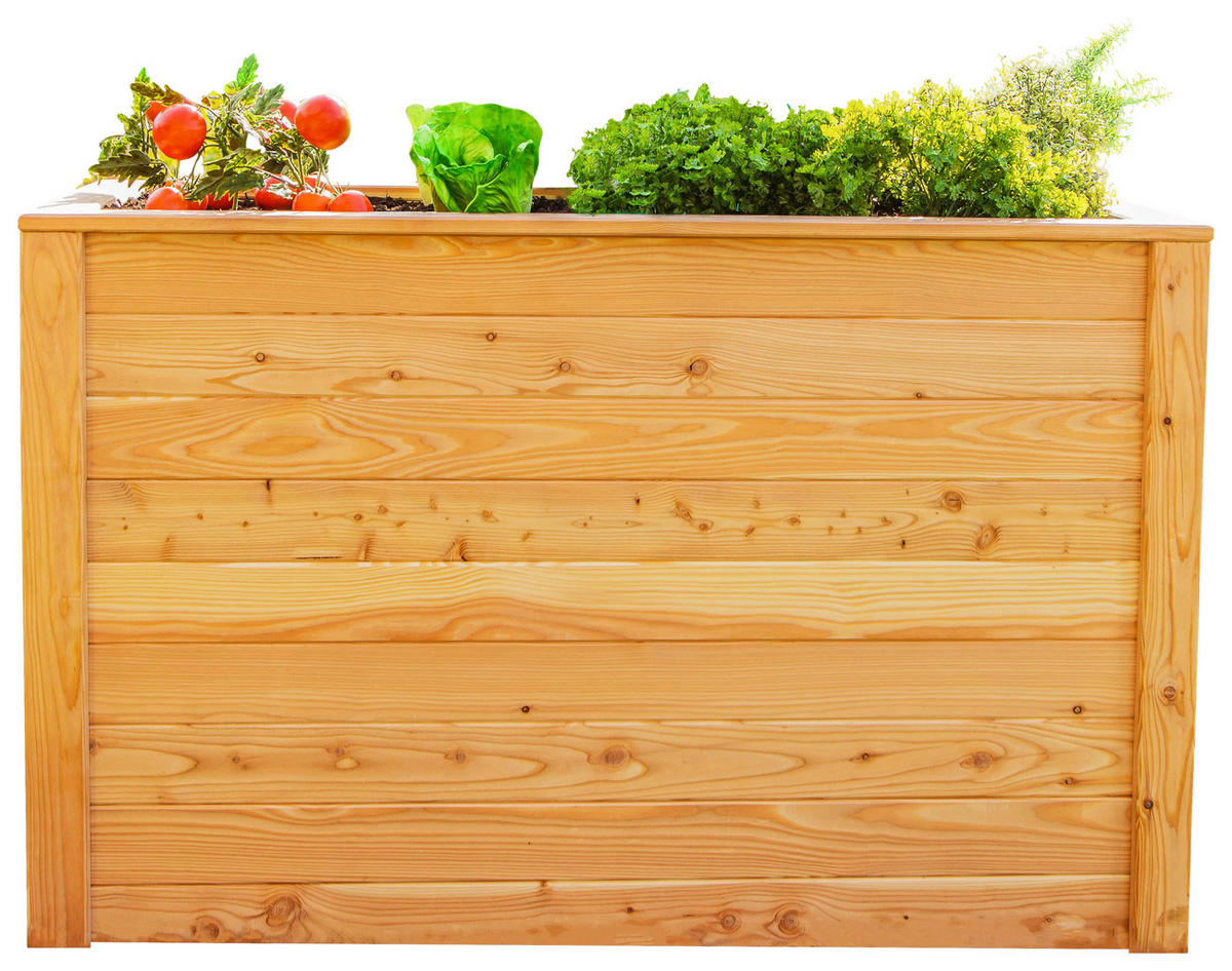 HOCHBEET  - Lärchefarben, Basics, Holz (65/84/130cm) - Ambia Garden