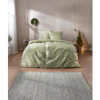 BETTWÄSCHE Atelier Flanell 155/220 cm  - Grün, Design, Textil (155/220cm) - Estella