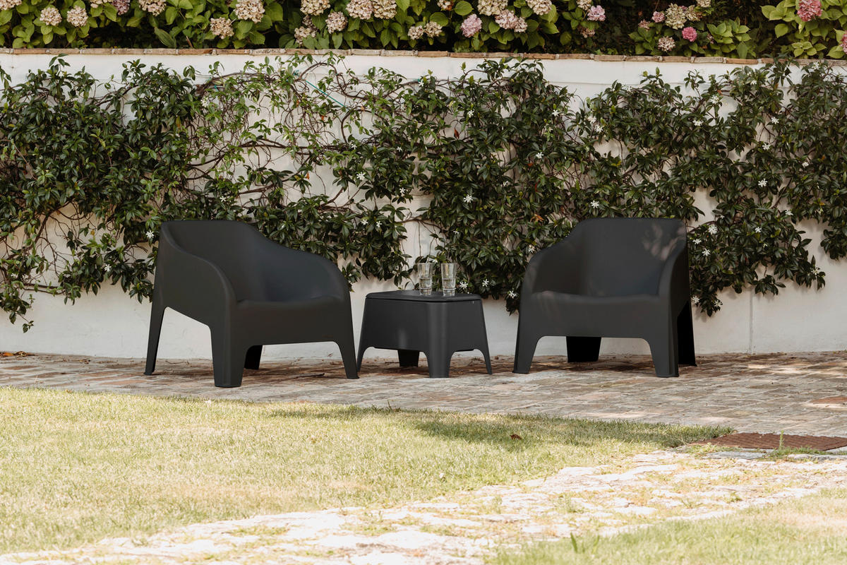 GARTENSESSEL Kunststoff Anthrazit  - Anthrazit, MODERN, Kunststoff (79/76,5/70cm)