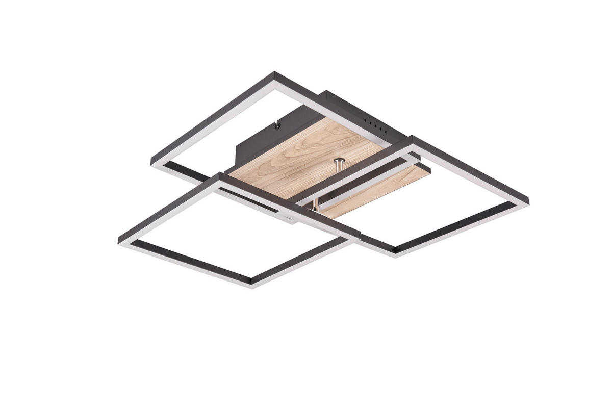 LED-TAKLAMPA Mobile 39/42/10 cm  - brun, Modern, plast (39/42/10cm)