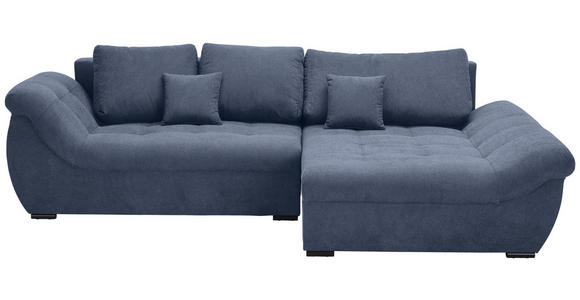 ECKSOFA Anthrazit Flachgewebe - Anthrazit/Schwarz, Design, Kunststoff/Textil (278/175cm) - Xora