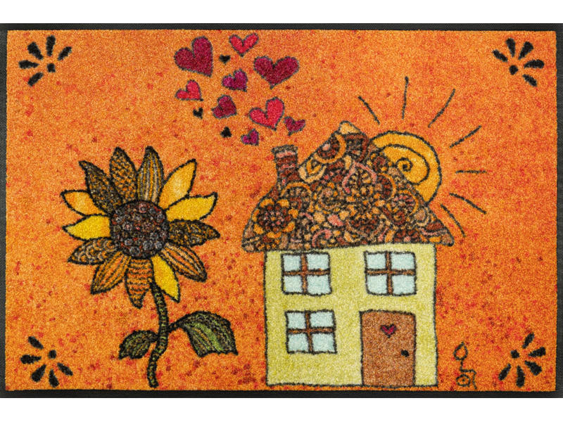 FUßMATTE  50/75 cm   - Design, Kunststoff/Textil (50/75cm) - wash+dry