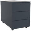 ROLLCONTAINER Anthrazit  - Anthrazit, MODERN, Holzwerkstoff/Kunststoff (39/55/70cm) - MID.YOU