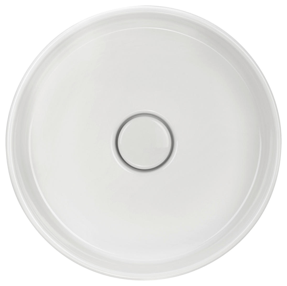 WASCHBECKEN 40/10,2/40 cm  - Weiß Hochglanz/Weiß, Basics, Keramik (40/10,2/40cm) - Systemceram