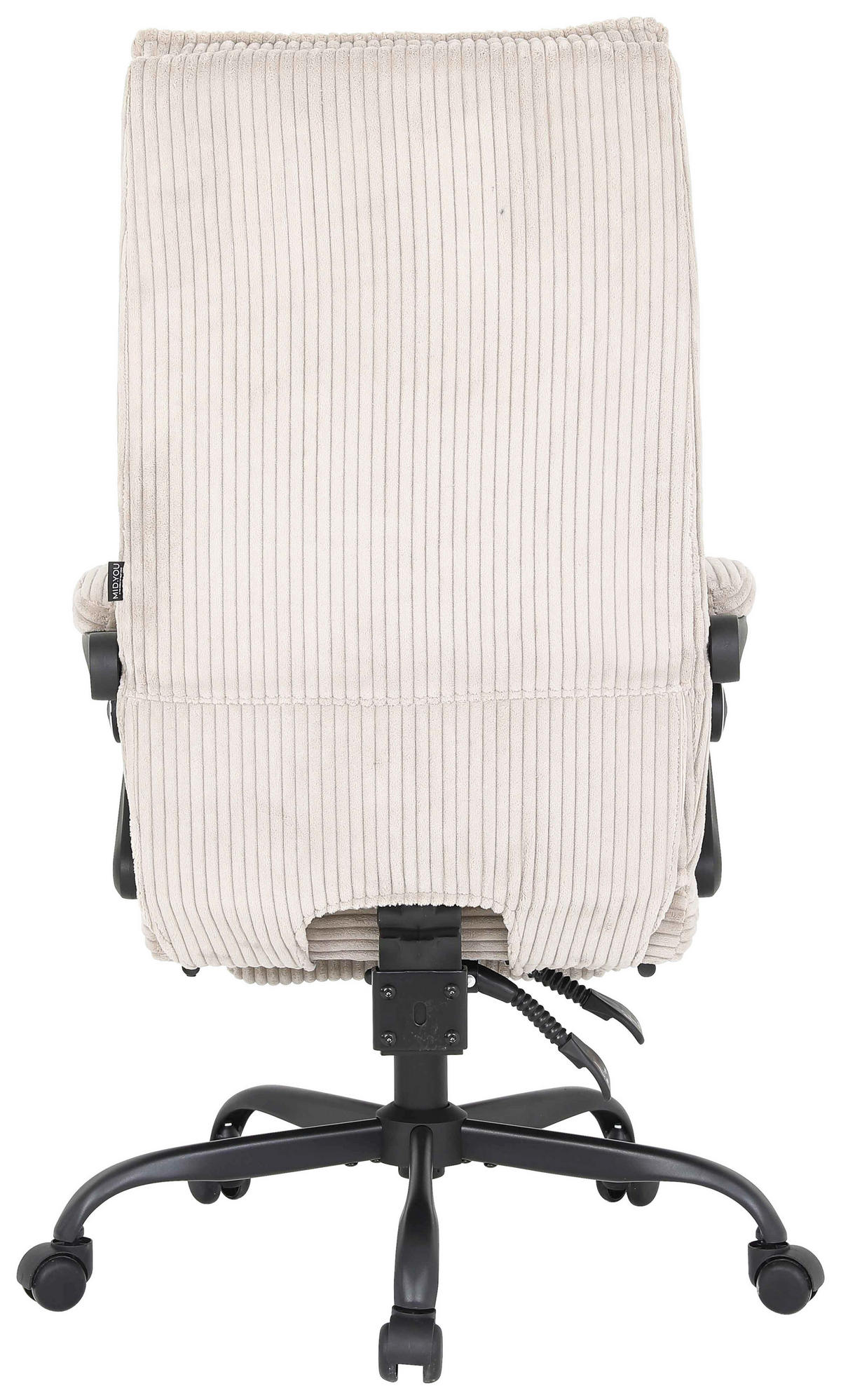 DREHSTUHL Cord Beige  - Beige/Schwarz, MODERN, Holz/Kunststoff (65/116/124/65cm) - MID.YOU