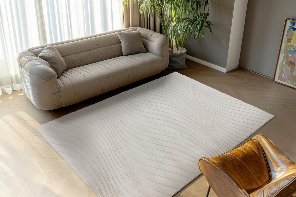 FLACHWEBETEPPICH 80/150 cm Taupe rechteckig  - Taupe, Basics, Textil (80/150cm) - Kayoom