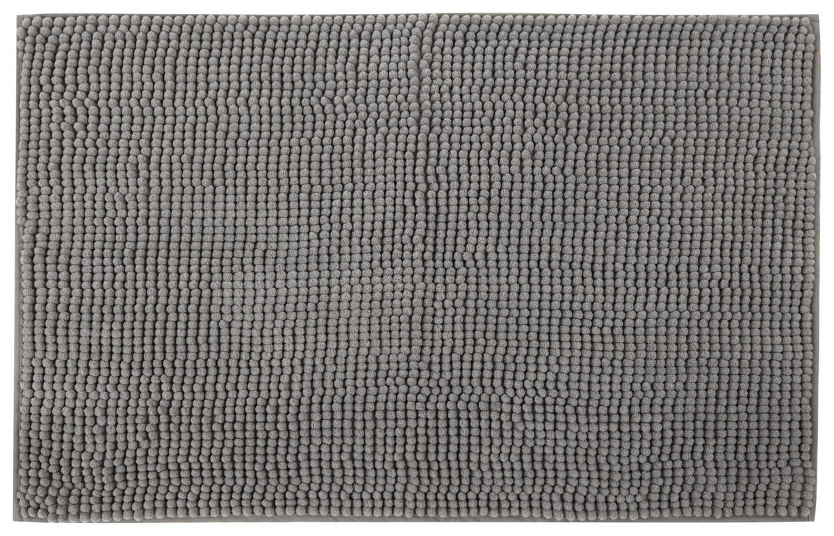 BADEMATTE Anthrazit 50/80 cm  - Anthrazit, Basics, Kunststoff/Textil (50/80cm) - Boxxx