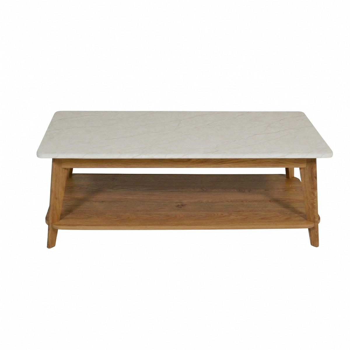 COUCHTISCH in Holzwerkstoff 110/55/39,7 cm  - Eichefarben/Weiß, MODERN, Holzwerkstoff (110/55/39,7cm) - MID.YOU
