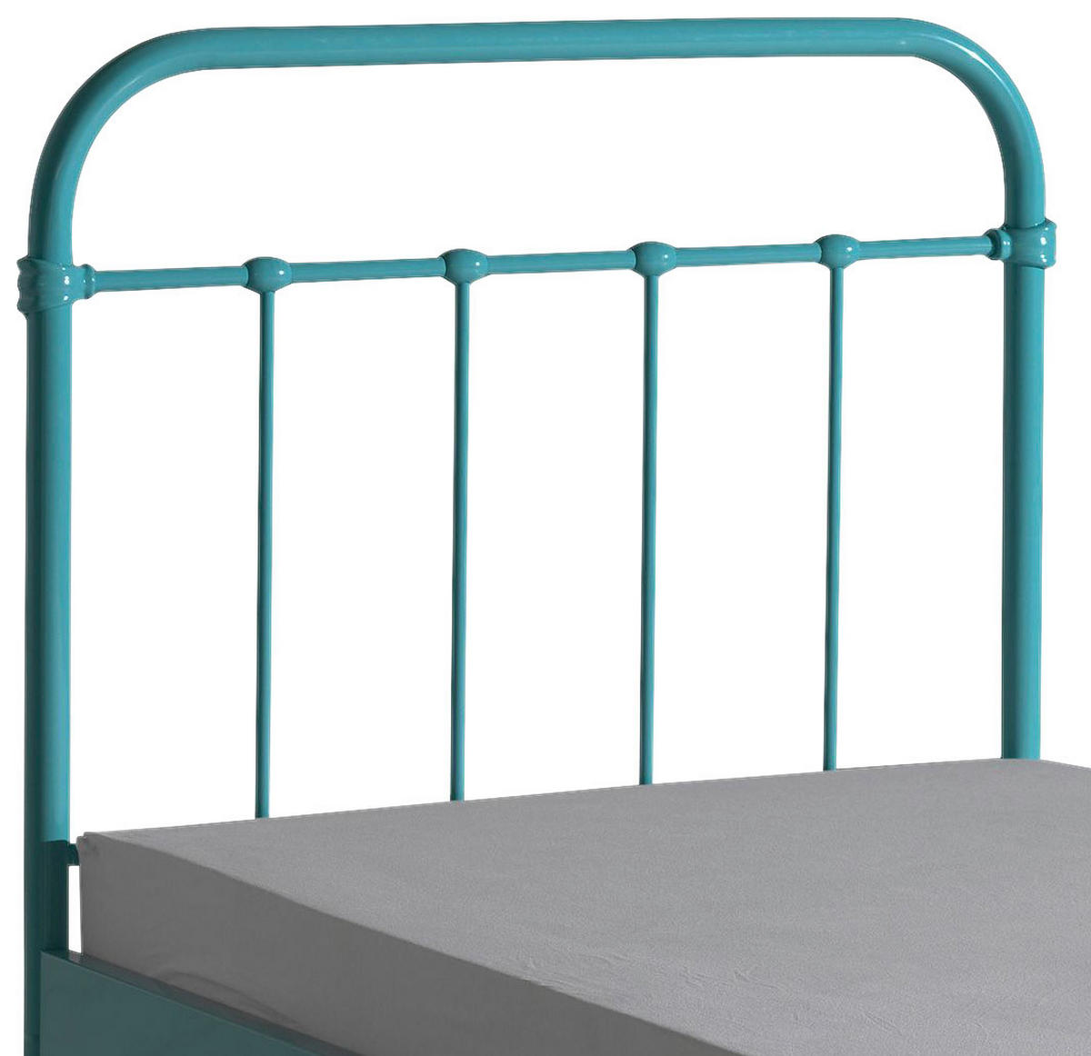 KINDER-/JUNIORBETT 90/200 cm  in Türkis  - Türkis, ROMANTIK / LANDHAUS, Metall (90/200cm) - MID.YOU