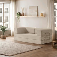 SCHLAFSOFA Cord Creme  - Creme, Modern, Textil (200/70/90cm) - Livetastic