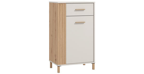 GARDEROBE 5-teilig  in 220/192,5/40 cm  - Kaschmir/Eiche Artisan, Basics, Glas/Holzwerkstoff (220/192,5/40cm) - Carryhome
