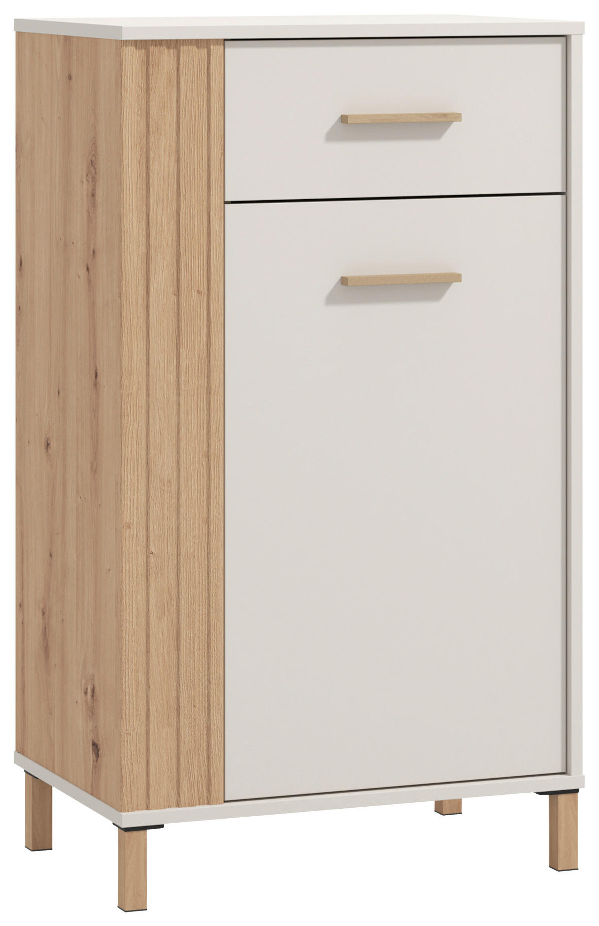GARDEROBE 5-teilig  in 220/192,5/40 cm  - Kaschmir/Eiche Artisan, Basics, Glas/Holzwerkstoff (220/192,5/40cm) - Carryhome