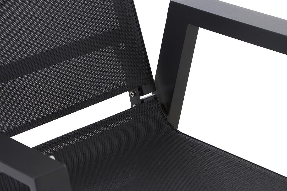LOUNGESESSEL Anthrazit Aluminium  - Dunkelgrau/Anthrazit, Basics, Kunststoff/Textil (72,5/99/82,5cm) - Siena Garden
