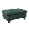 HOCKER in Textil Waldgrün  - Waldgrün/Chromfarben, Konventionell, Textil/Metall (108/46/108cm) - Livetastic