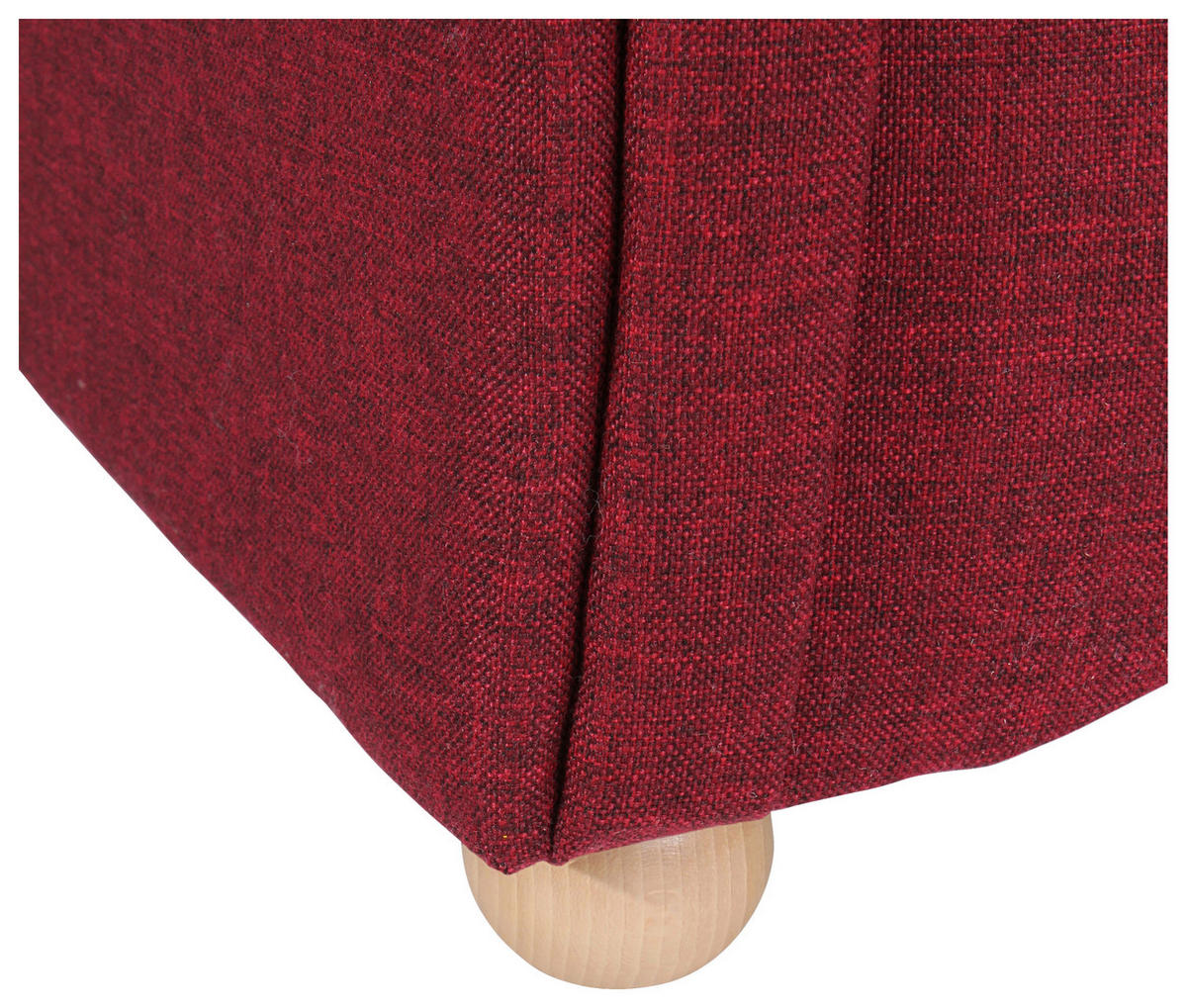 RÉCAMIERE in Flachgewebe Braun  - Buchefarben/Braun, Design, Holz/Textil (191/83/81cm) - Max Winzer