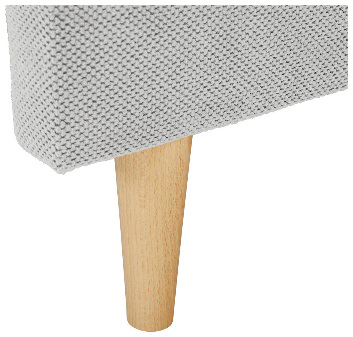 ECKSOFA in Webstoff Creme  - Creme/Naturfarben, Konventionell, Holz/Textil (250/145cm) - MID.YOU