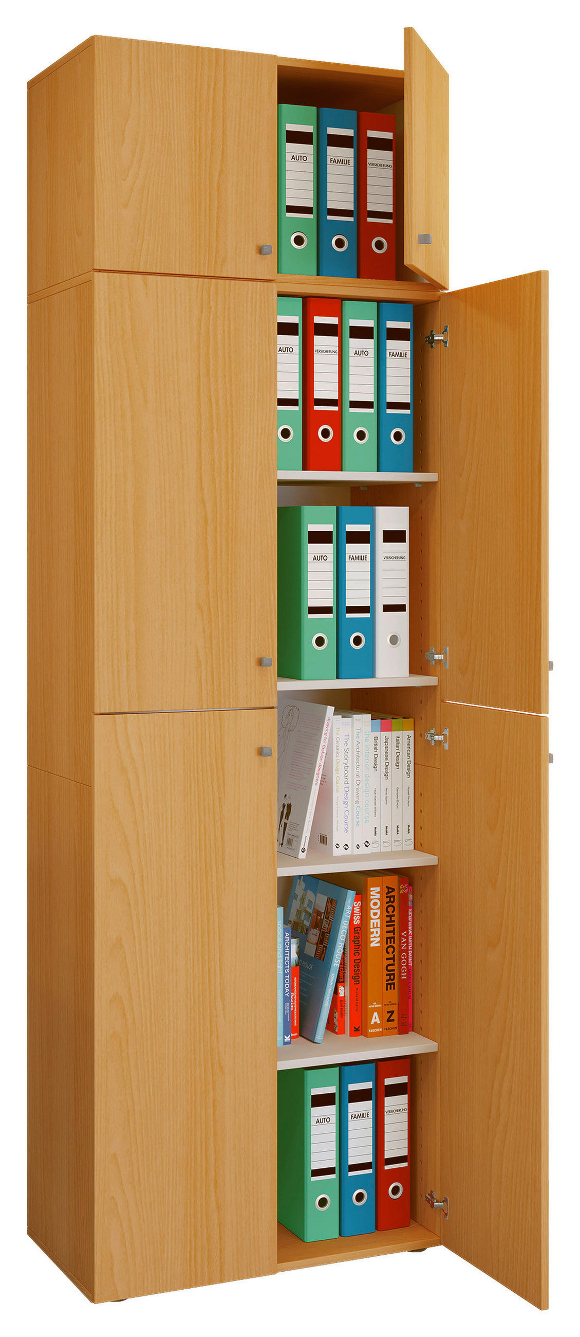 AKTENSCHRANK 70/223/39 cm  - Buchefarben, Modern, Holzwerkstoff (70/223/39cm) - MID.YOU