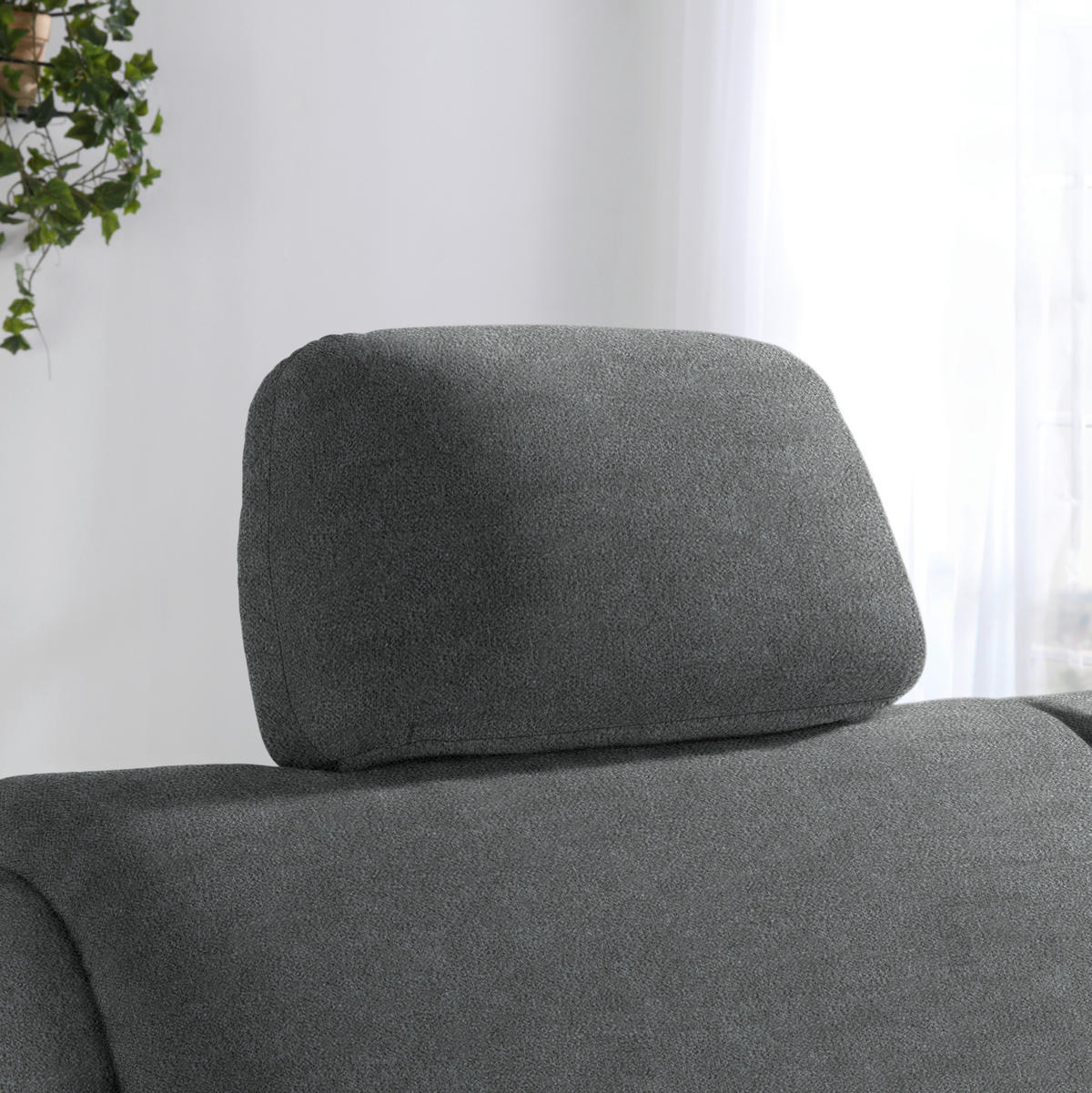 SCHLAFSOFA in Velours, beflockt Grau  - Alufarben/Grau, KONVENTIONELL, Kunststoff/Textil (170/88/91cm) - Sedda