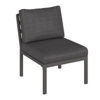 LOUNGEMITTELTEIL  - Dunkelgrau, Design, Textil/Metall (59/72/73cm) - Ambia Garden