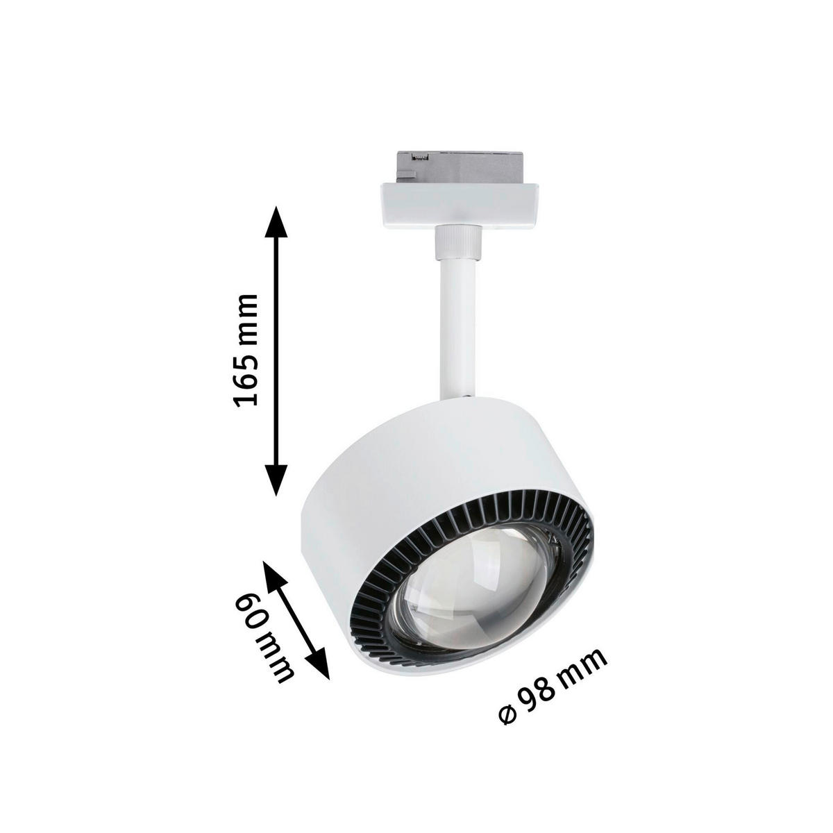 SCHIENENSYSTEM-STRAHLER URail Spot Aldan 17/2/9,8 cm   - Basics (17/2/9,8cm) - Paulmann
