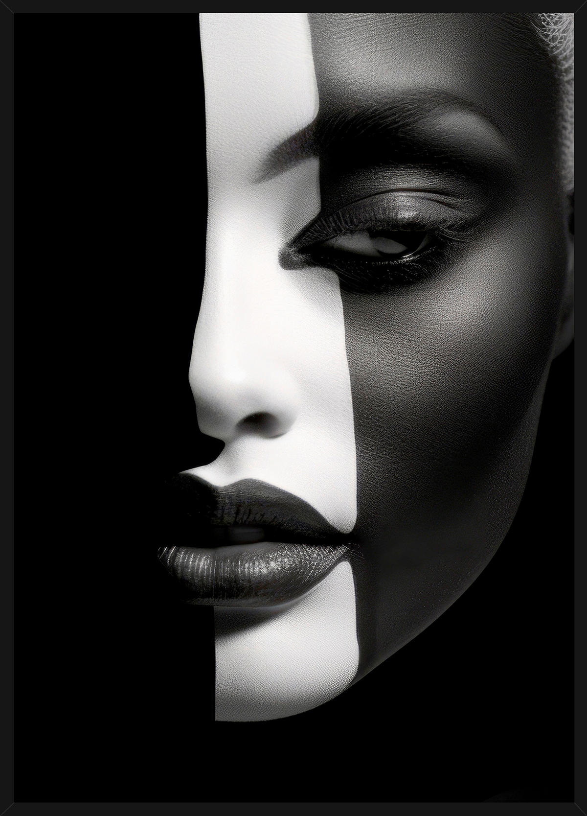 KUNSTDRUCK 51,2/71,2 cm  - Multicolor/Schwarz, Basics, Holzwerkstoff (51,2/71,2cm) - Monee