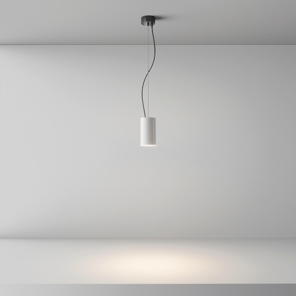 PENDELLAMPA Efir 7.5/13.5 cm  - vit, Design, metall (7.5/13.5cm) - MAYTONI