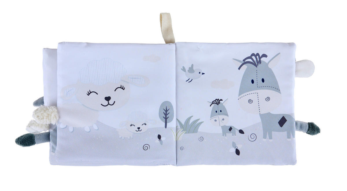 LÁTKOVÁ KNIHA - viacfarebná, Basics, textil/plast (16/15cm) - Patinio