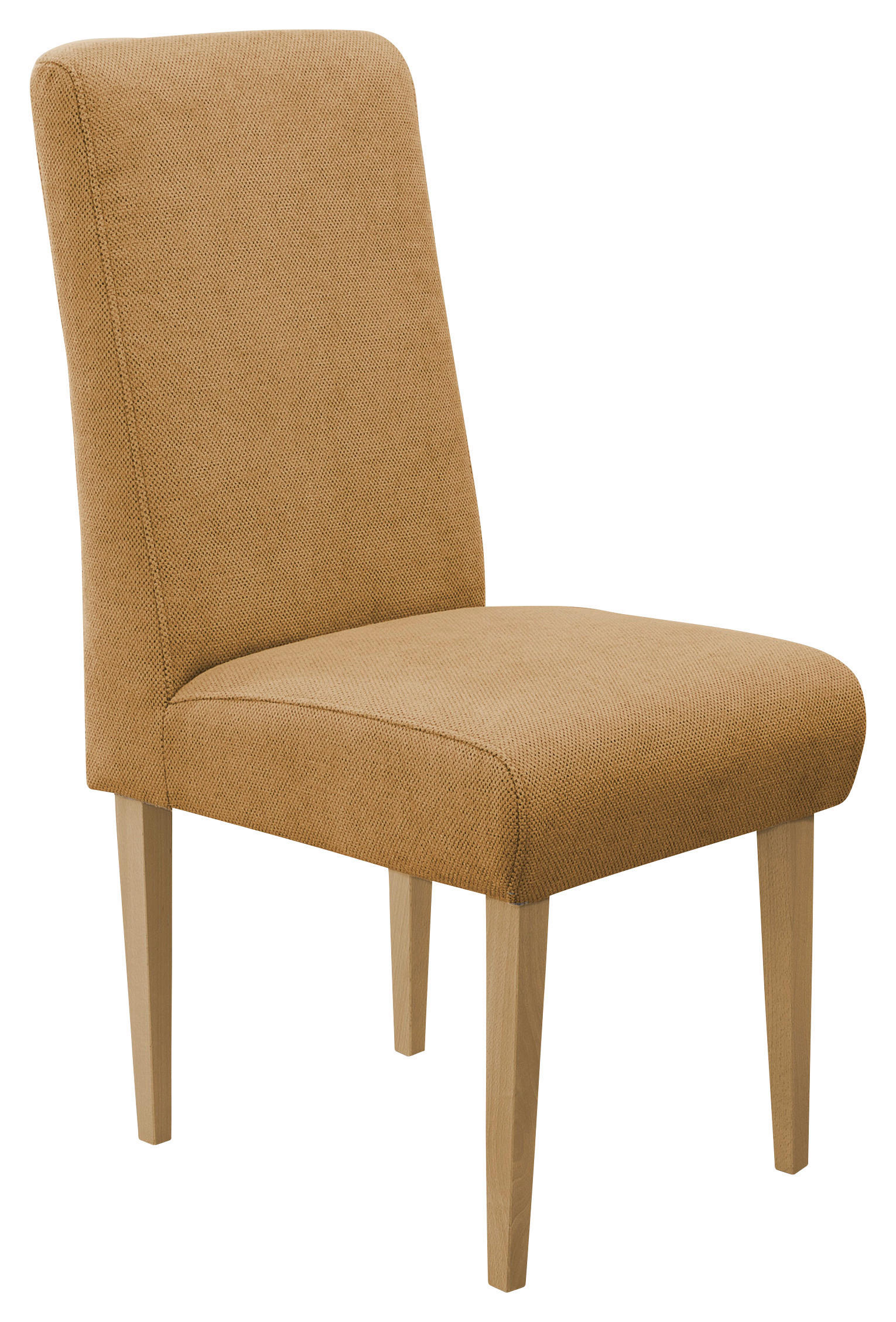 STUHL Flachgewebe Senfgelb  - Eichefarben/Senfgelb, KONVENTIONELL, Holz/Textil (48/103/62cm) - Sit & More