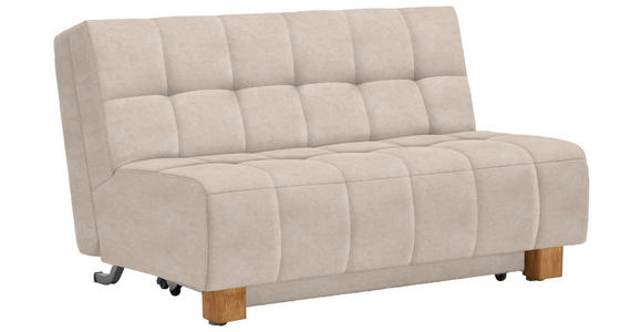 SCHLAFSOFA  in Flachgewebe Sandfarben  - Sandfarben/Naturfarben, MODERN, Holz/Textil (145/92/102cm) - Novel