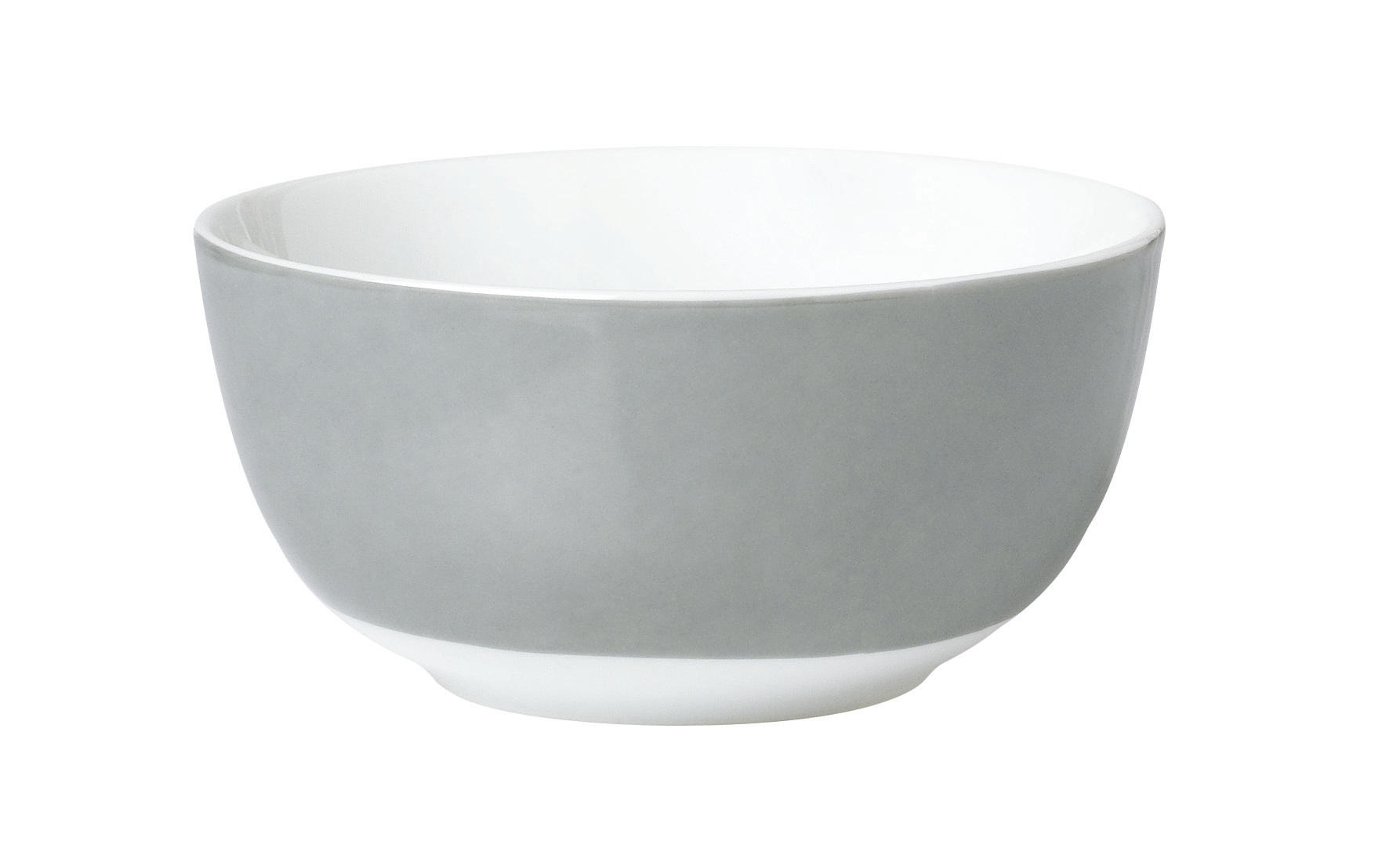 MÜSLISCHALENSET - Weiß/Grau, Basics, Keramik