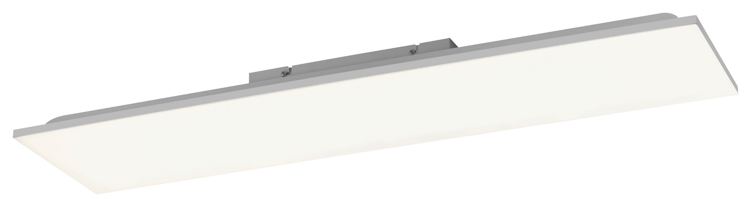 LED-DECKENLEUCHTE 100/25/6,5 cm   - Alufarben/Weiß, Basics, Kunststoff/Metall (100/25/6,5cm)