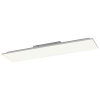 LED-DECKENLEUCHTE 100/25/6,5 cm   - Alufarben/Weiß, Basics, Kunststoff/Metall (100/25/6,5cm)