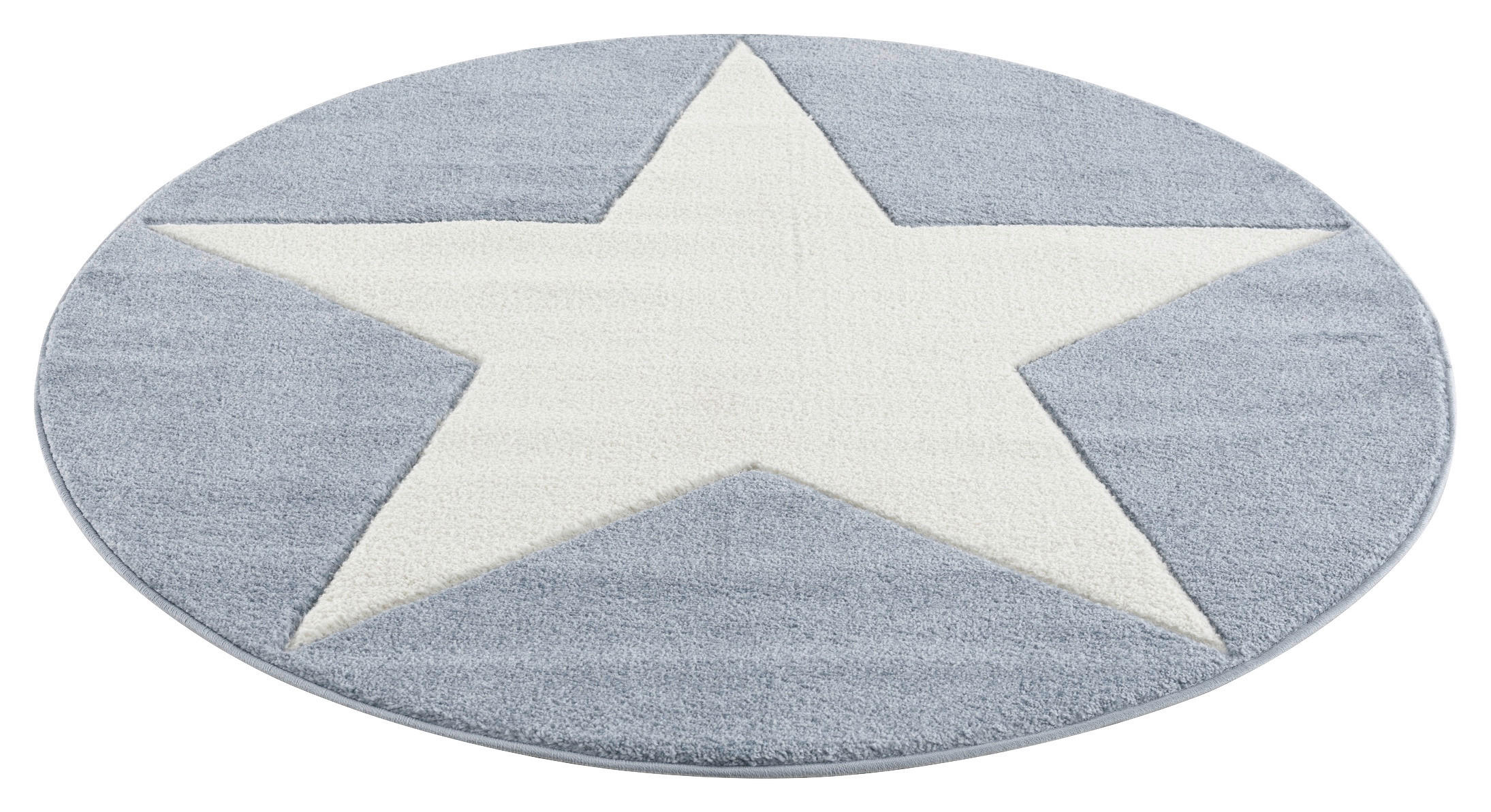 KINDERTEPPICH 160 cm Happy Rugs  - Blau/Weiß, Trend, Textil (160cm)